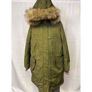 Tommy Hilfiger Women's Green Winter Puffer Coat Size L SKU 5671